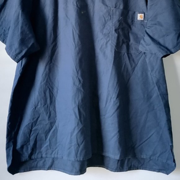 Carhartt Women's Navy Blue Scrub Top Size 2XL Blemish - Picture 4 of 7